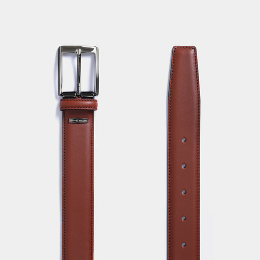 Cinturón liso en piel de vacuno