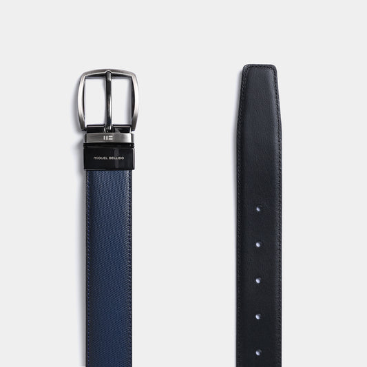 Cinturón de piel de vacuno con grano natural