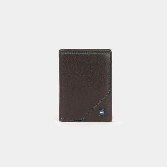 Cartera Hamburgo con tarjetero en piel de vacuno