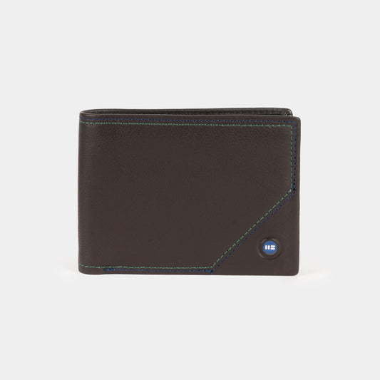 Cartera Hamburgo con tarjetero en piel de vacuno