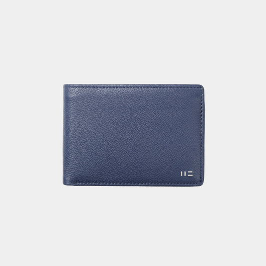 Cartera con monedero en piel de vacuno