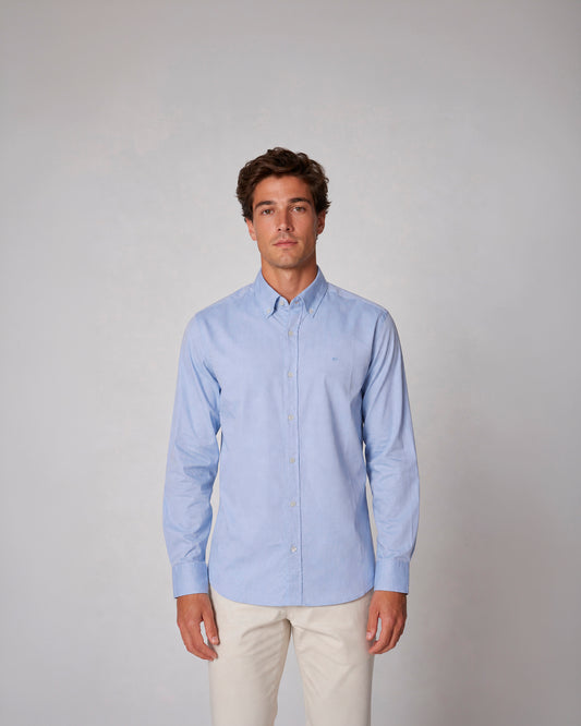 Camisa casual estampada de algodón