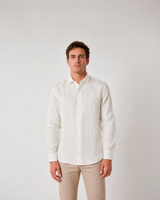 Camisa casual de lino
