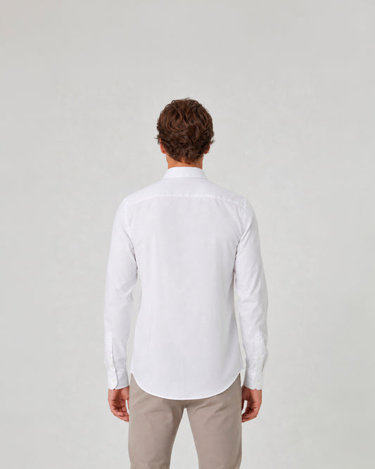 Camisa de vestir puño mixto de algodón