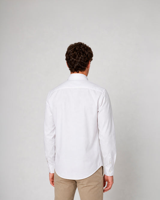 Camisa de vestir puño mixto de algodón