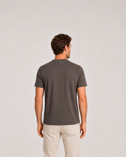Camiseta 100% algodón cuello redondo