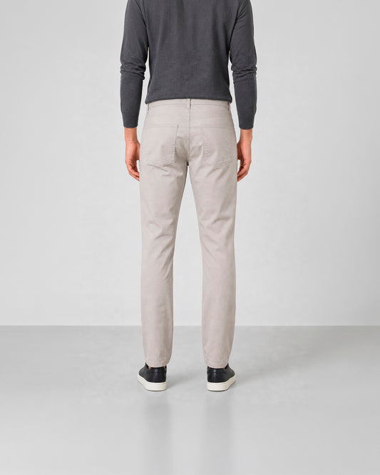 Pantalón casual 5 bolsillos de algodón elástico