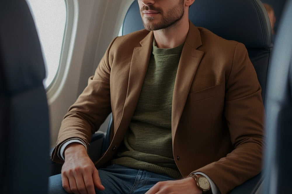 Outfit para viajar en avión: los mejores looks para hombres