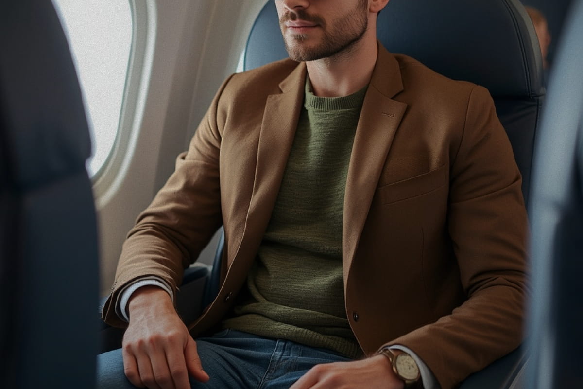 Outfit para viajar en avión: los mejores looks para hombres