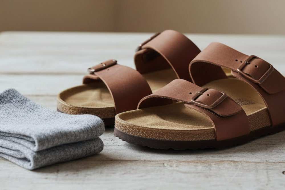 sandalias con calcetines