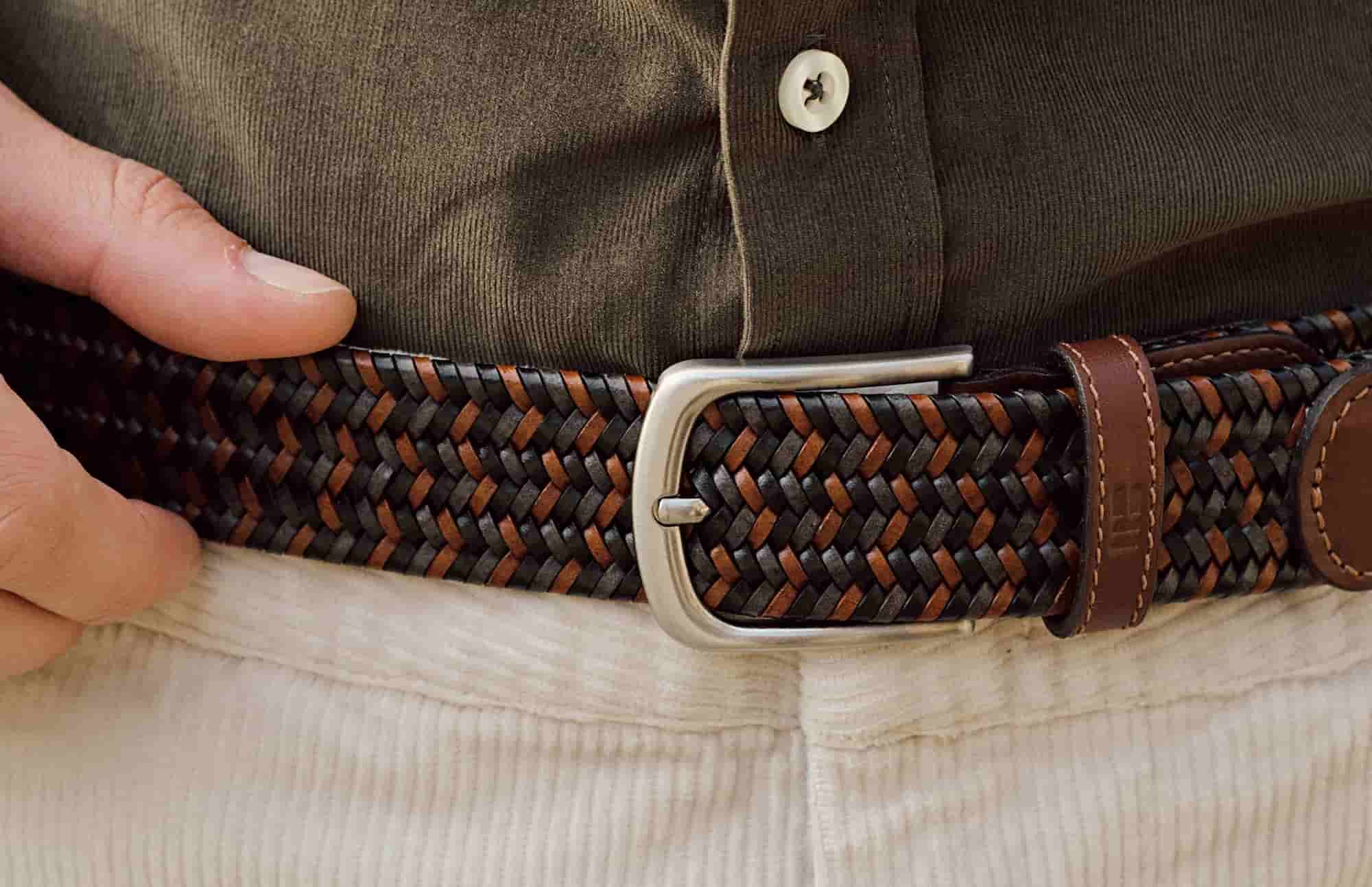 tipos de cinturon para hombre