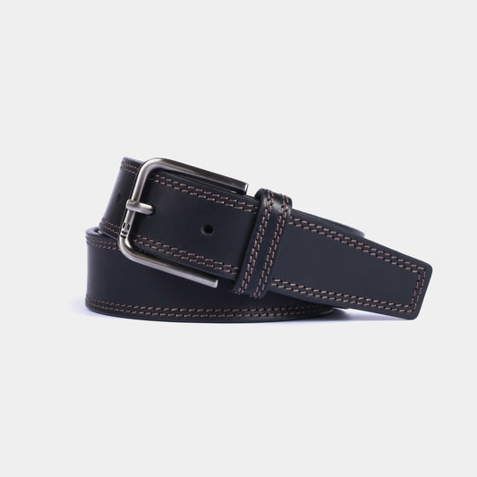 Cinturón liso en piel de vacuno