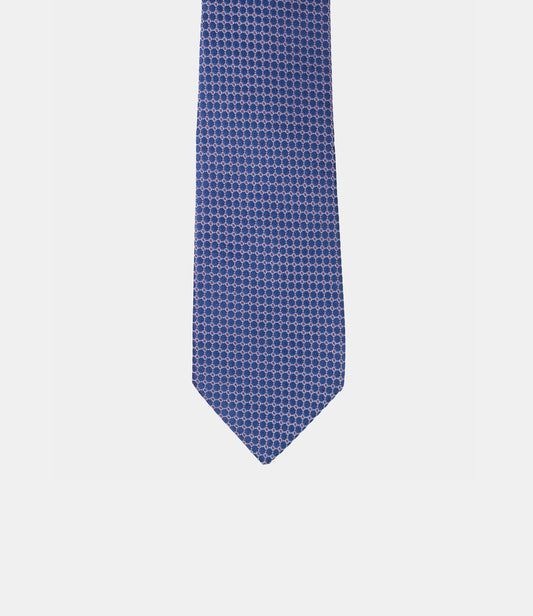 Corbata de seda natural en falso liso