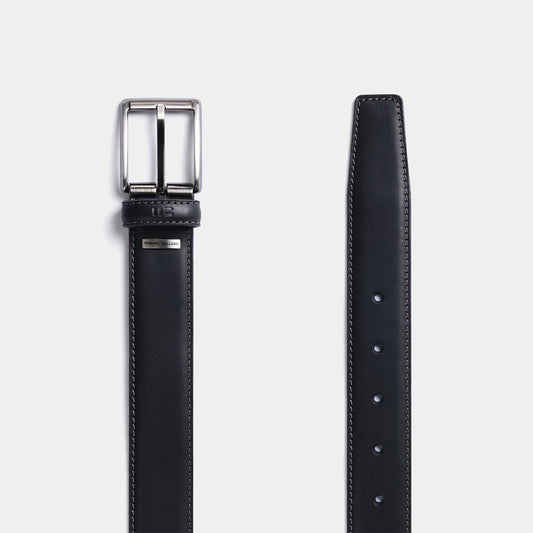 Cinturón liso en piel de vacuno