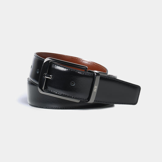 Cinturón reversible en piel de vacuno