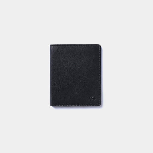 Cartera con tarjetero en piel de vacuno