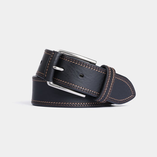 Cinturón liso en piel de vacuno