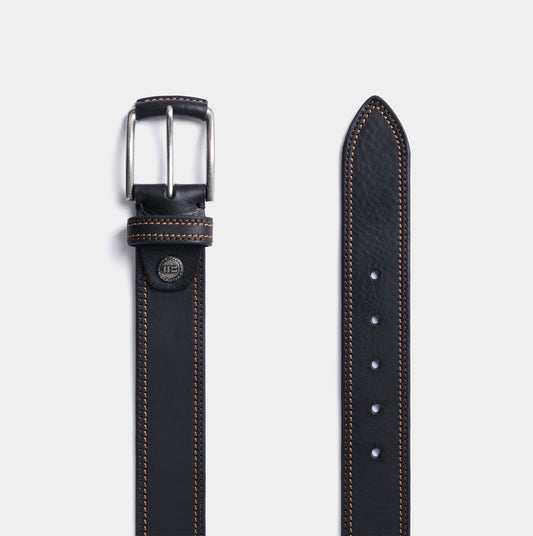 Cinturón liso en piel de vacuno