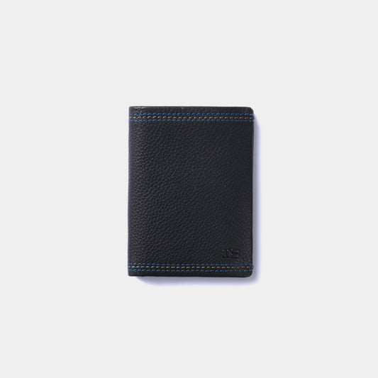 Cartera con tarjetero en piel de vacuno