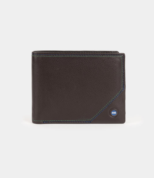 Billetero con tarjetero en piel de vacuno