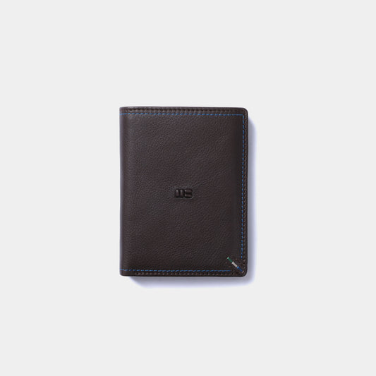 Cartera con monedero en piel de vacuno