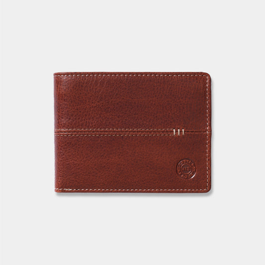 Cartera con monedero en piel de vacuno