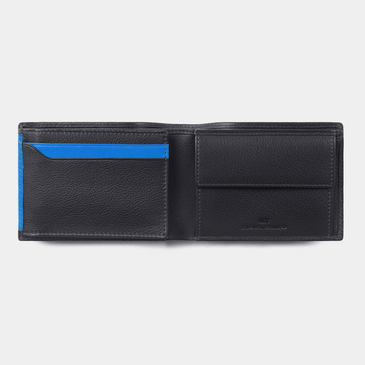 Cartera Turín en piel de vacuno con monedero