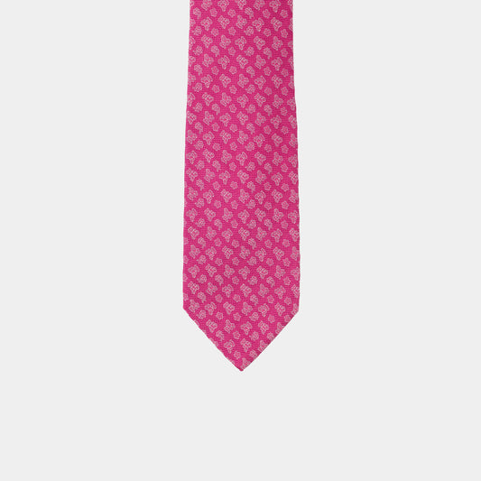 Corbata de seda natural con micromotivos