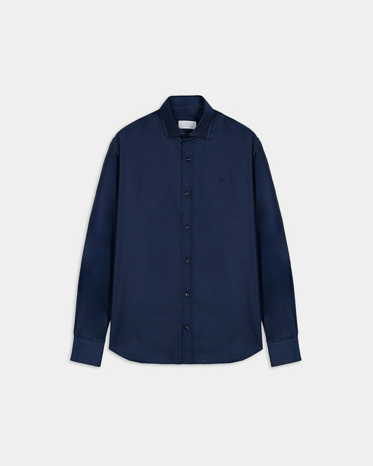 Camisa casual estampada de algodón