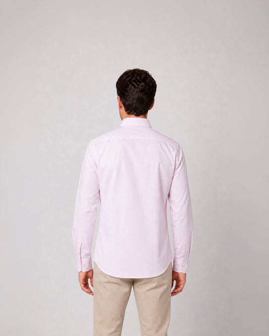 Camisa casual estampada de algodón