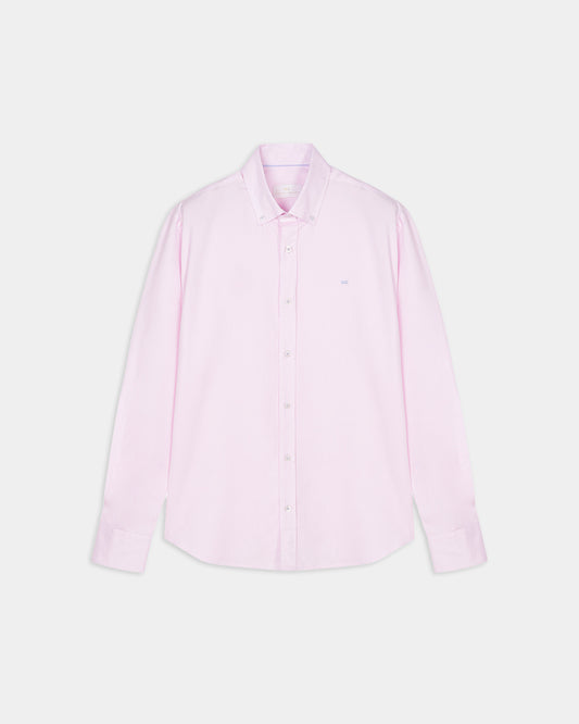 Camisa casual estampada de algodón