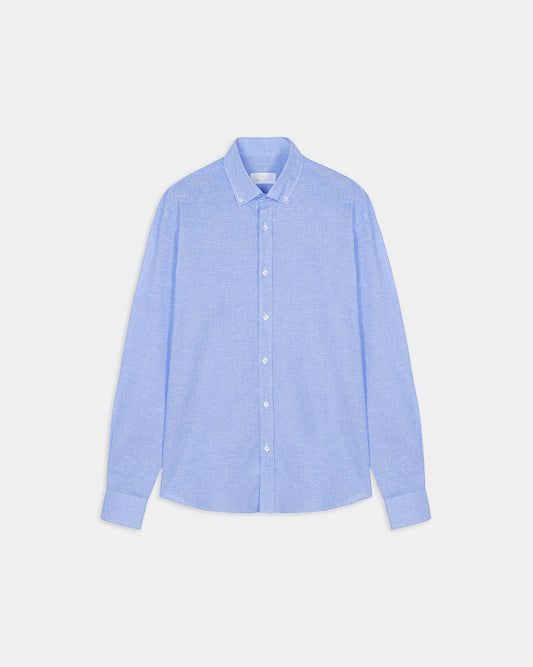 Camisa casual estampada de algodón