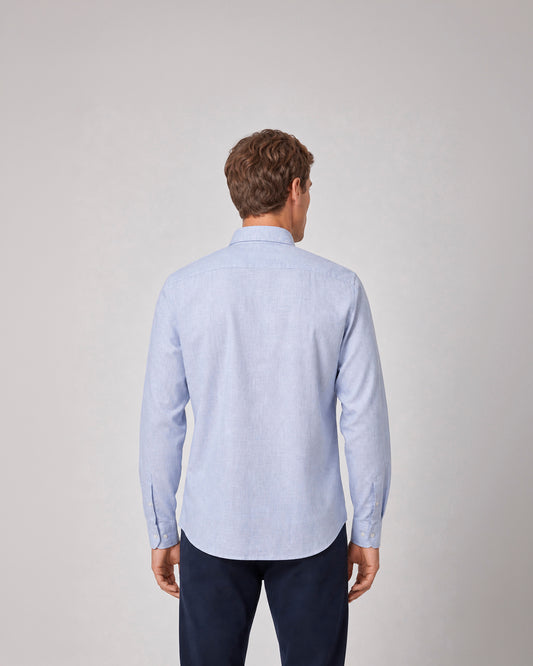 Camisa casual estampada de lino