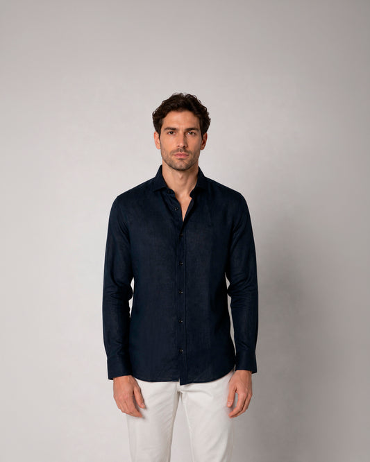 Camisa casual de lino