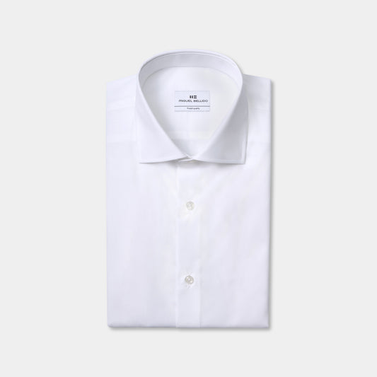 Camisa de vestir puño mixto de algodón