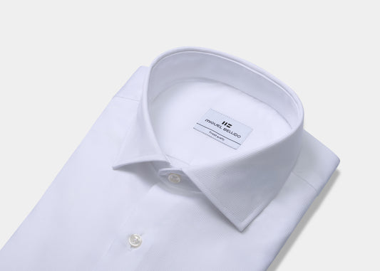 Camisa de vestir puño mixto de algodón