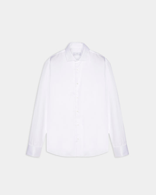Camisa de vestir puño doble de algodón