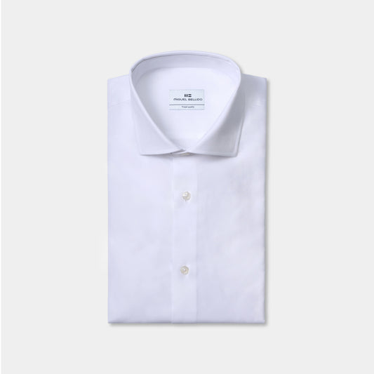 Camisa de vestir puño mixto de algodón