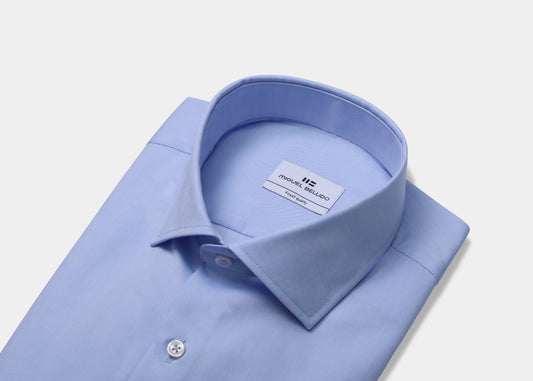 Camisa de vestir puño mixto de algodón