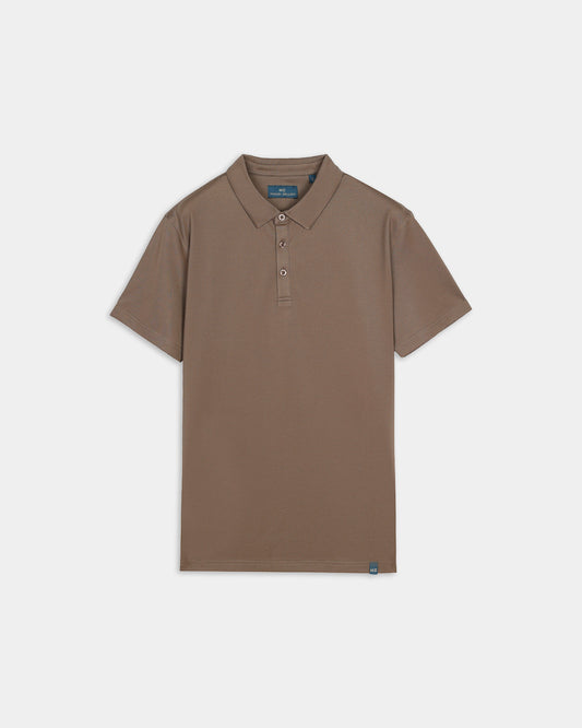 Polo pique alto rendimiento cuello camisa