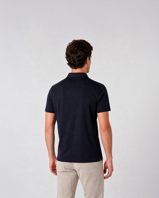 Polo pique alto rendimiento cuello camisa