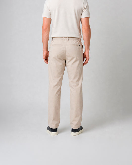 Pantalón chino de algodón elástico