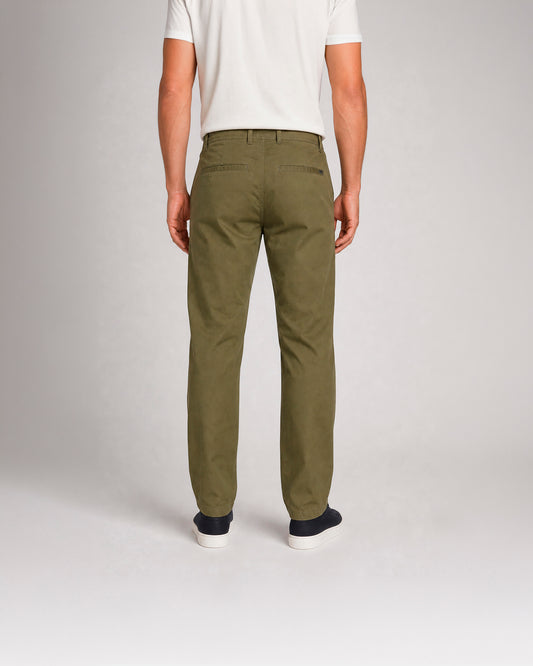 Pantalón chino de algodón elástico
