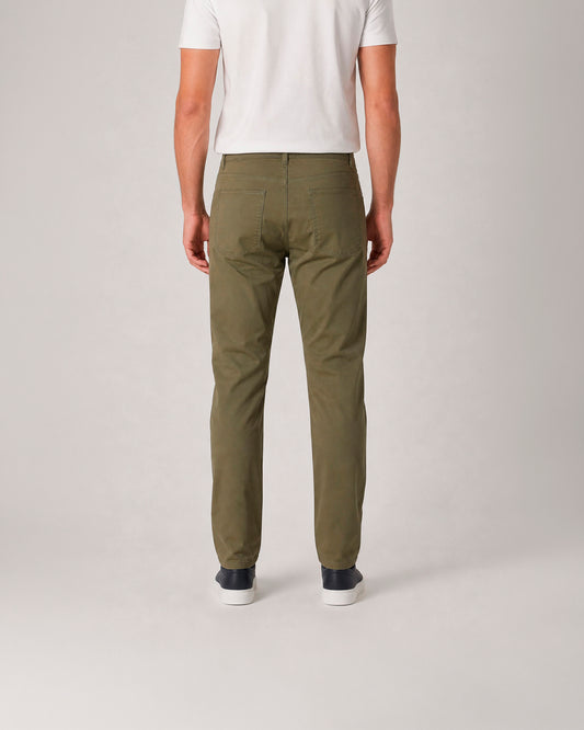 Pantalón casual 5 bolsillos de algodón elástico